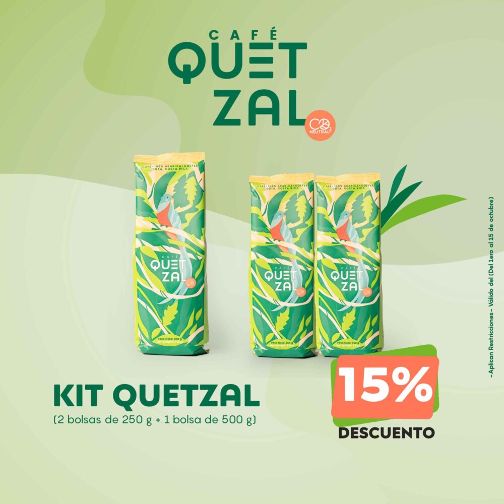 Kit Quetzal (2 bolsas de 250g + 1 bolsa de 500 g)