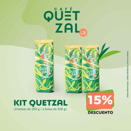 Kit Quetzal (2 bolsas de 250g + 1 bolsa de 500 g)